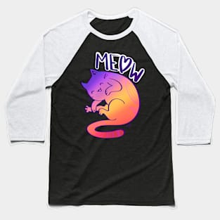 Cats Meow Baseball T-Shirt